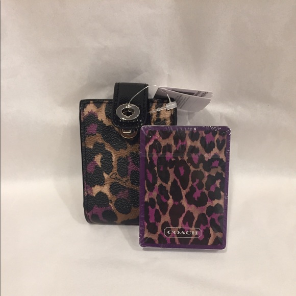 Coach Other - Coach ocelot playing cards with case.